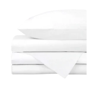 Juego de Sábanas de 3 Piezas para Cuna Blanco