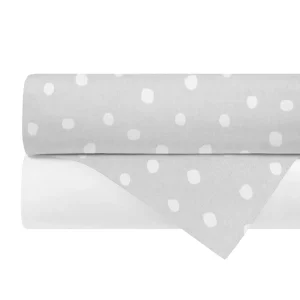 Set de 2 Sábanas de Cajón para Cama Cuna - Lunares