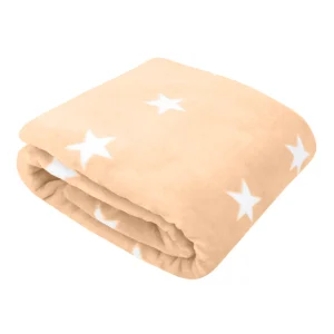 Frazada para Bebé Súper Suave - Estrellas Peach