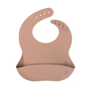 Babero de Silicón para Bebé con bolsa atrapa comida - Arena