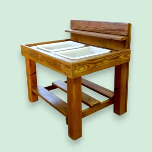 Mesa de experimentación con dos bandejas - Exterior