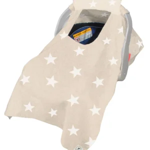 Cubre Portabebé Súper Suave - Estrellas Beige