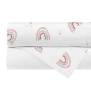 Set de 2 Sábanas de Cajón para Colecho (70x100) - Arcoiris Love