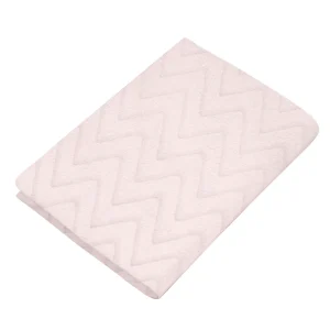 Sábana de cajón para Colecho/Corral (74x110) Súper Suave - Zig Zag Rosa