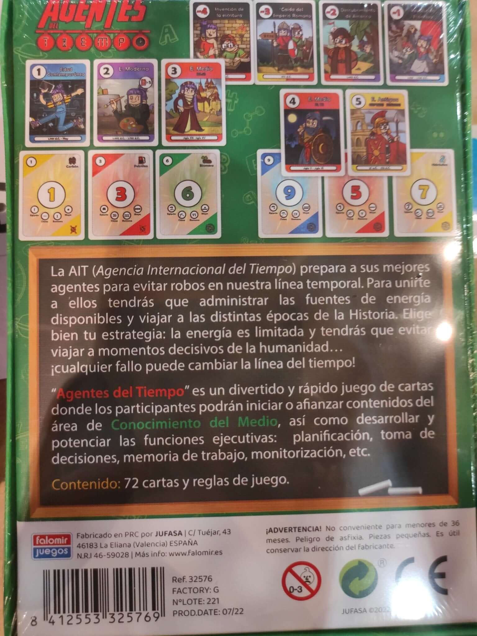 Agentes del Tiempo - Juego de mesa - FALOMIR - Desde 6 años - Imagen 2
