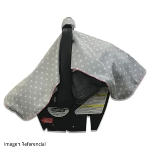 Cubre huevo Uv Gris Estrellas / orilla rosada - Algodones