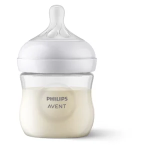 Mamadera Avent  Natural Response 3.0 Flujo lento 125 ml traslucida - Avent