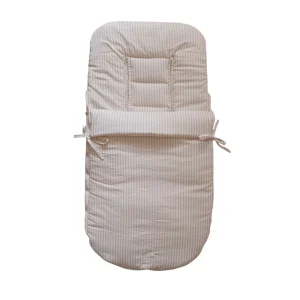 Saco de coche 2 en 1 Beige Rayas - Baby Mattress
