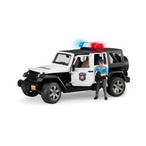 Jeep Wrangler Unlimited Rubicon Police con policía 02526 - Escala 1:16