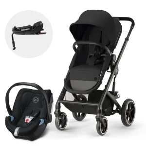 Travel System Coche Balios 2 en 1 BLK Nebula Black + Aton 5 + Base