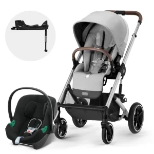 Travel System Coche Balios S  Lux 3.0  SLV Lava Grey+ Aton S2+ Base
