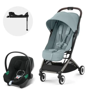 Travel system coche Orfeo TPE stormy blue + Aton B2 + Base