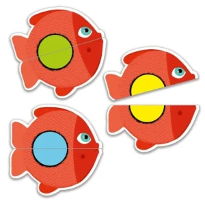 Juego de cartas Pequeño Puzzle peces