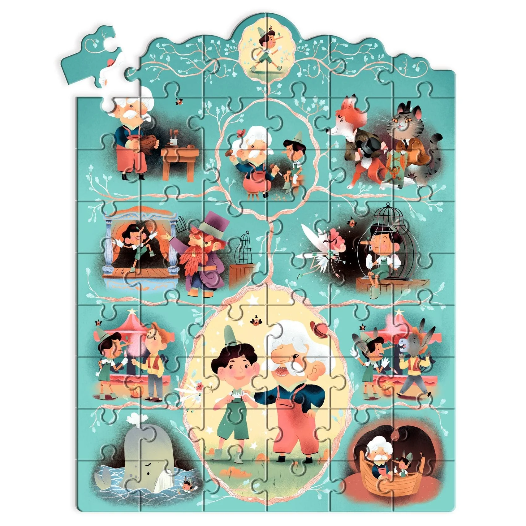 Puzzle de Historia Pinocho 54 piezas - Djeco