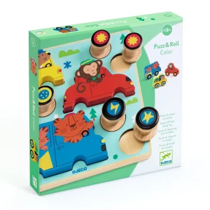 Puzzle Puzz & roll Colores 9 piezas - Djeco