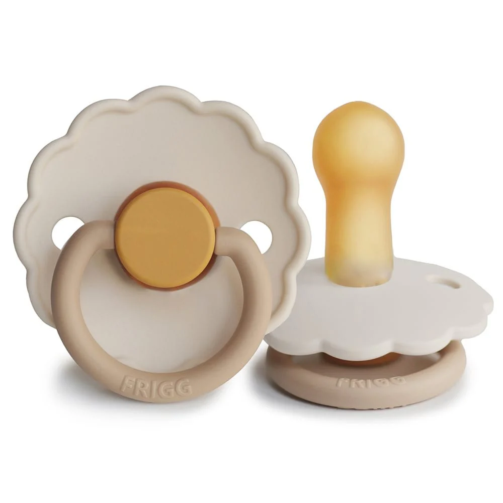 Chupete Redondo Caucho Natural X1 Daisy Talla 2 Chamomile - Frigg