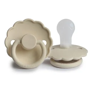 Chupete Redondo Silicona X1 Daisy Talla 1 Cream- Frigg