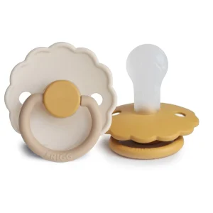 Chupete Redondo Silicona X2 Daisy Talla 1 Chamomile Honey Gold - Frigg
