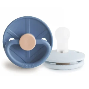 Chupete Redondo Silicona X2 Viking Talla 1 Ocean View Powder Blue - Frigg