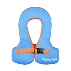 Chaleco Flotador Green Lock Celeste 19 a 30 kg - Green Dolphin