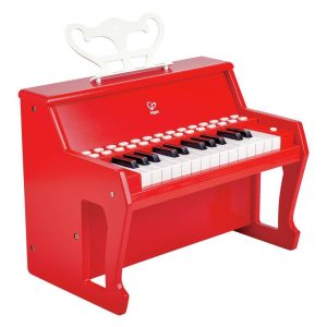 Piano de madera aprende con Luces  Rojo - Hape