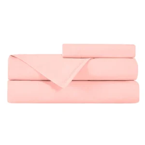Juego de Sábanas 3 Piezas para Cuna Rosa