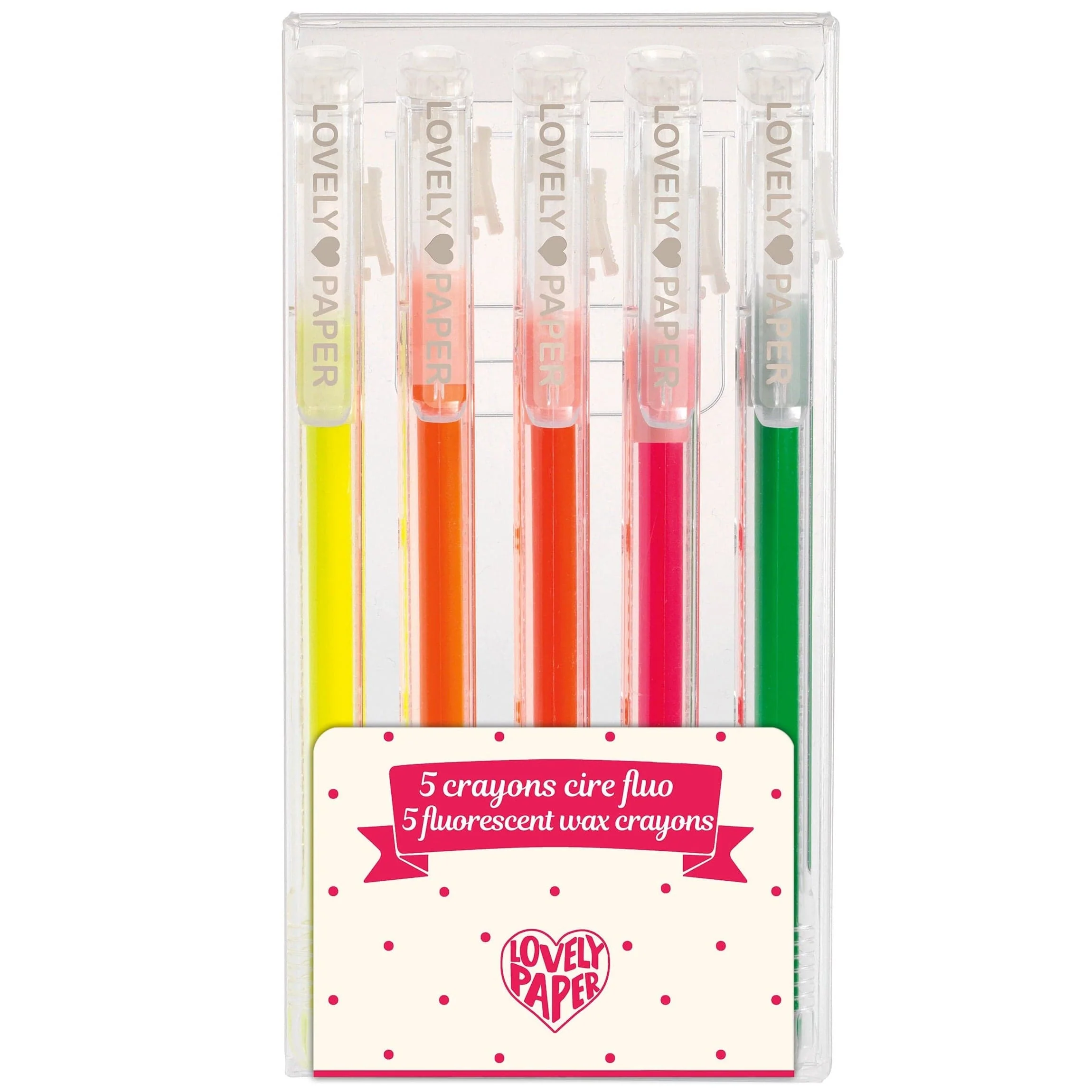 5 Crayones Fluorescentes
