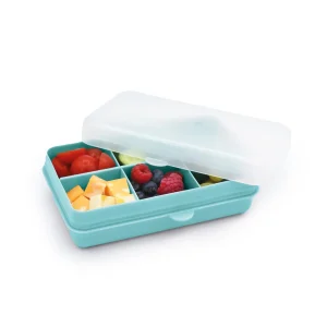 Caja contenedora mini para snacks azul -  Melii