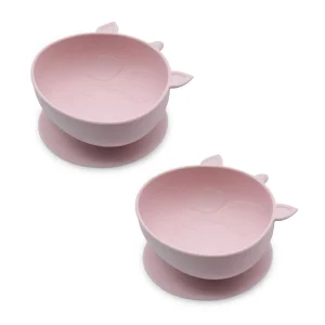 Set de 2 bowls de silicona con ventosa con modelo de unicornio - Melii