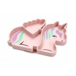 Plato de silicona unicornio