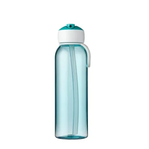 Botella de agua abatible turquesa 500 ML