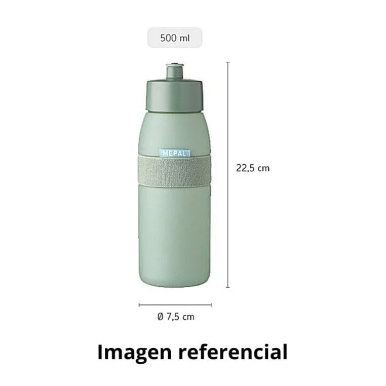 Botella de agua azul nórdico 500 ML - Imagen 3