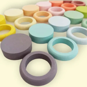 Anillas y monedas - Jazz - colores pastel