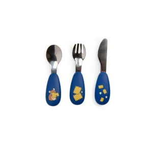 Set de cubiertos silicona Puce & Pilou - Moulin Roty