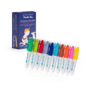Set de 10 marcadores borrables - Moulin Roty