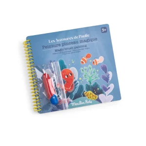 Libro para colorear con lápiz mágico de Las Aventuras de Paulie - Moulin Roty