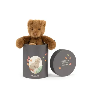 Muñeco peluche oso Arthur en caja - Arthur et Louison - Moulin Roty
