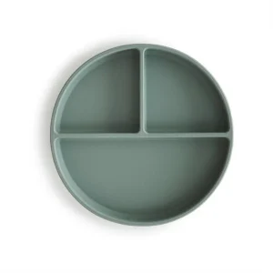 Bowl de silicona con compartimientos y succión cambridge blue- Mushie