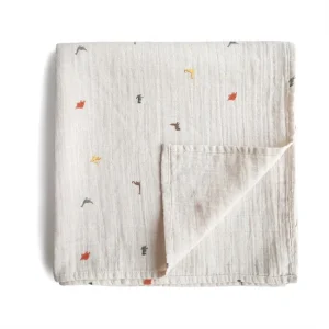 Manta swaddle muselina Dinosaurios- Mushie