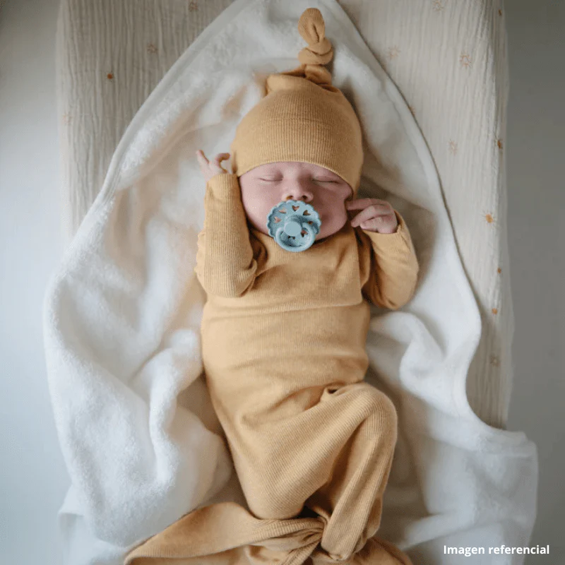 Toalla con capucha para bebé Perla - Mushie - Imagen 5