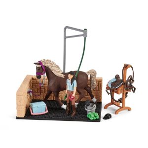 Lavadero de caballos con Emily & Luna coleccionable Horse club - Schleich