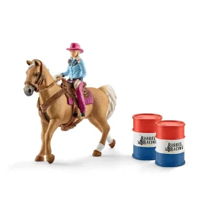 Vaquera y carrera de obstáculos coleccionable - Schleich