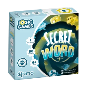 Secret Word – Átomo Games - Juego Deducción de palabras - 6+ años · 1+ jugador · 15-20 min