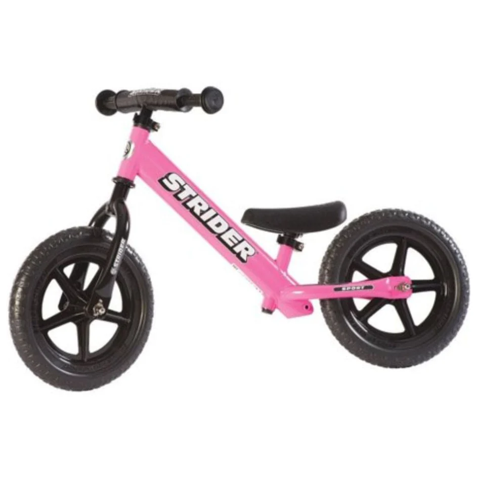 Bicicleta de equilibrio Strider sport aro 12 rosada