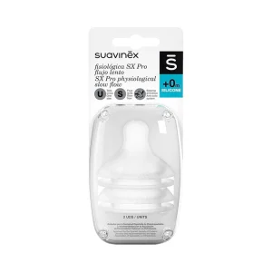 Pack de 2 Tetinas de Silicona Fisiológica Flujo S - Suavinex