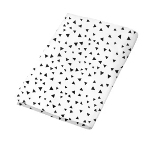 Sábana de Cajón para Colecho/Corral (74x110) - Triangulitos Negros