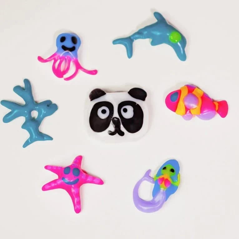 Set Tubi Jelly 6 colores + Acuario Unicornio - Tuban - Imagen 3