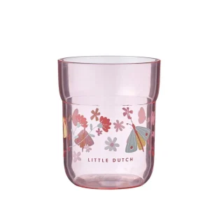 Vaso infantil 250 ML rosado flores